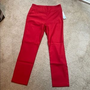 Red Tribal Fia Straight Trouser